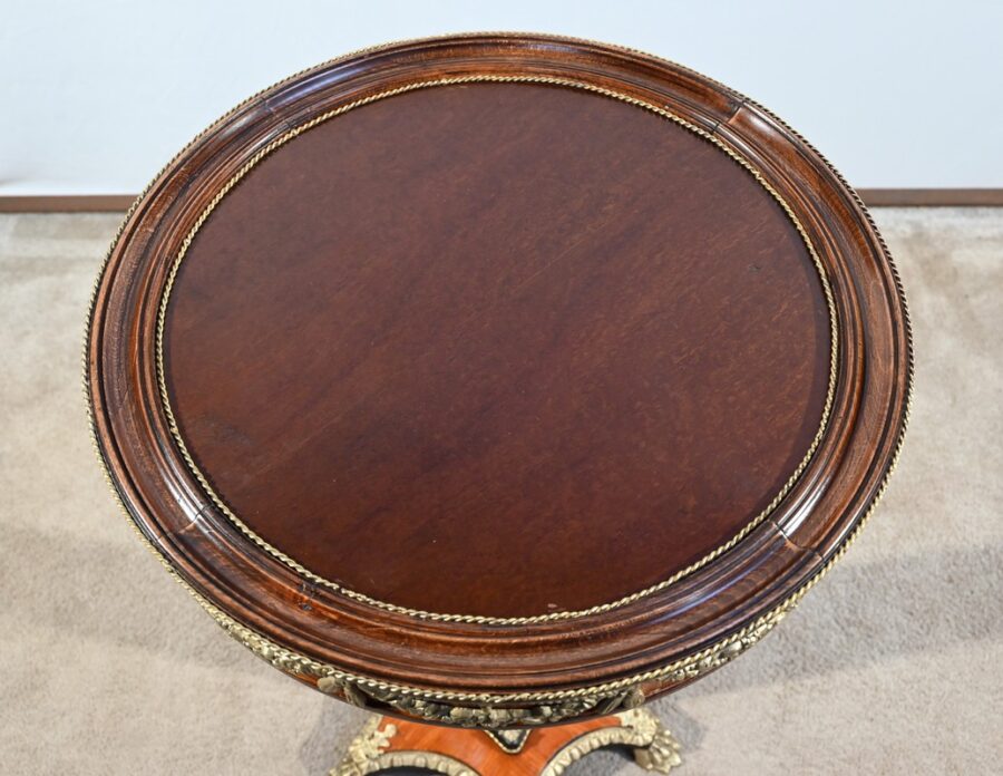 Guéridon en Bois Précieux, style Restauration, époque Napoléon III – Milieu XIXe – Image 5