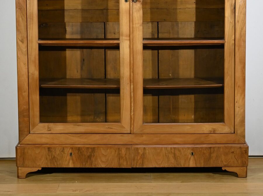 Importante Bibliothèque de Propriété en Noyer, époque Restauration – Début XIXe – Image 10