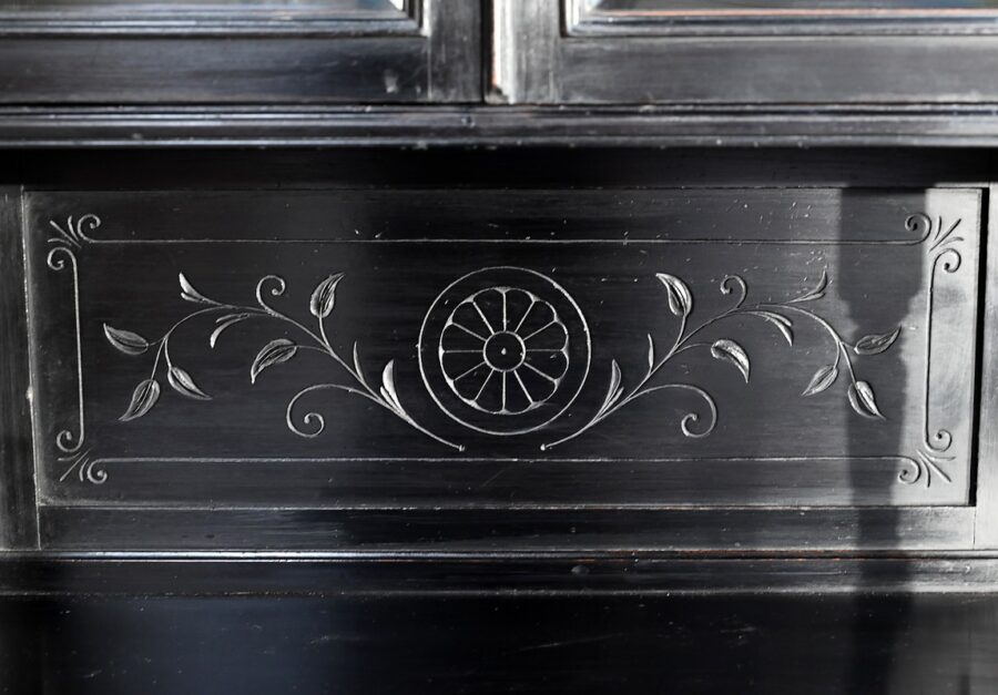 Meuble d’Entre Deux en Poirier Noirci, style Napoléon III – Fin XIXe – Image 14