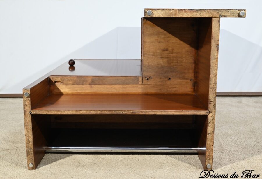 Petit Bar d’Appartement en Acajou Sapelli – 1940 – Image 30