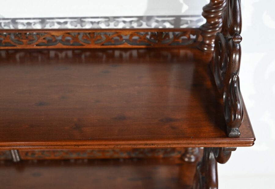 Petit Meuble Desserte de Salon en Acajou, époque Restauration – Début XIXe – Image 8