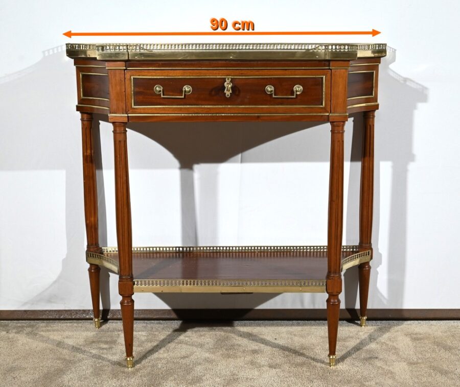 Petite Console en Acajou, époque Louis XVI – Fin XVIIIe – Image 25