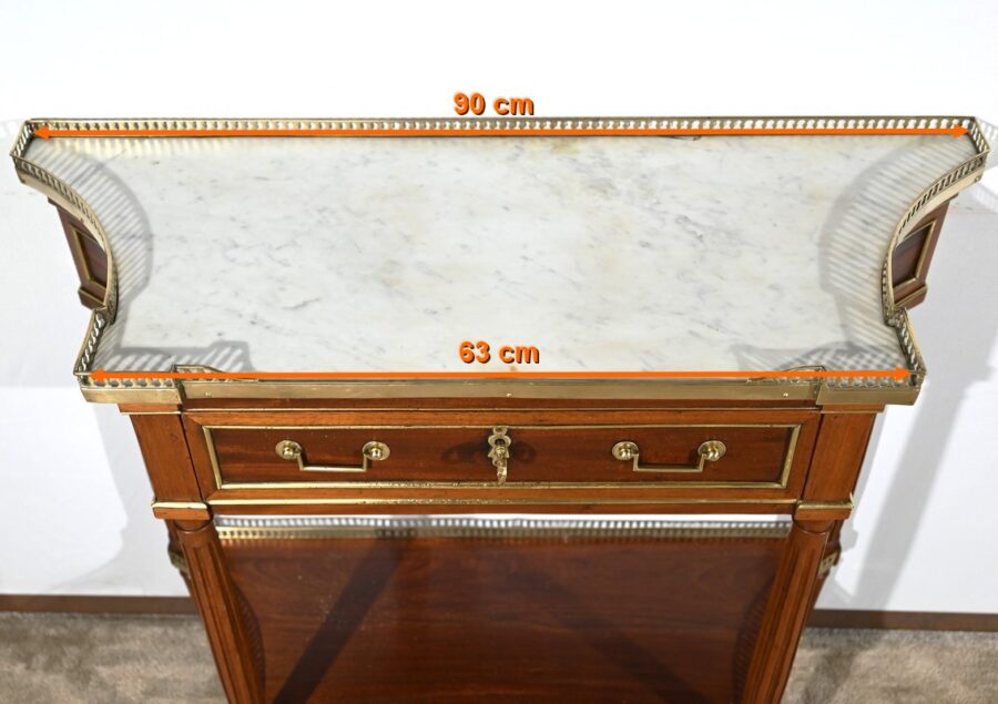 Petite Console en Acajou, époque Louis XVI – Fin XVIIIe – Image 26