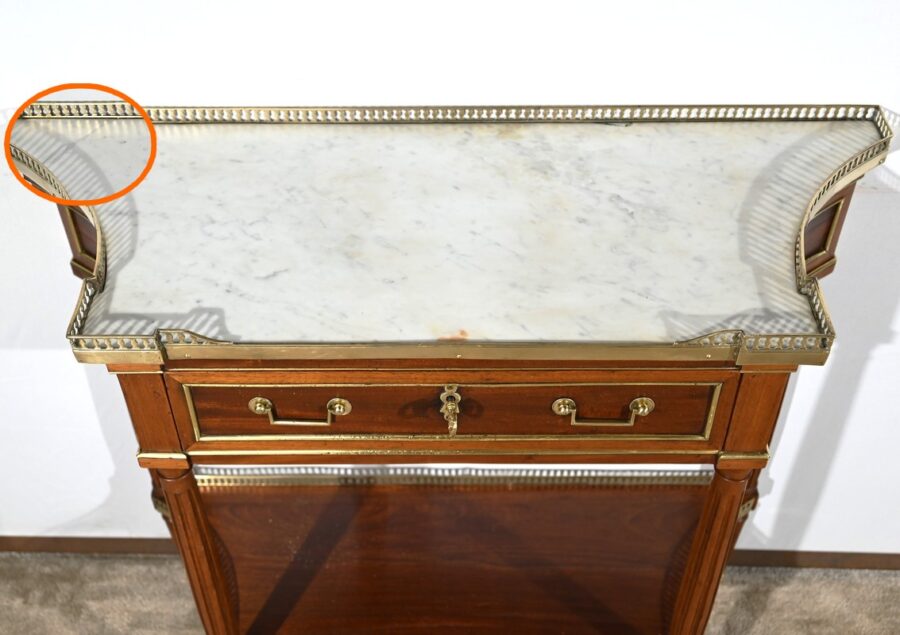 Petite Console en Acajou, époque Louis XVI – Fin XVIIIe – Image 30