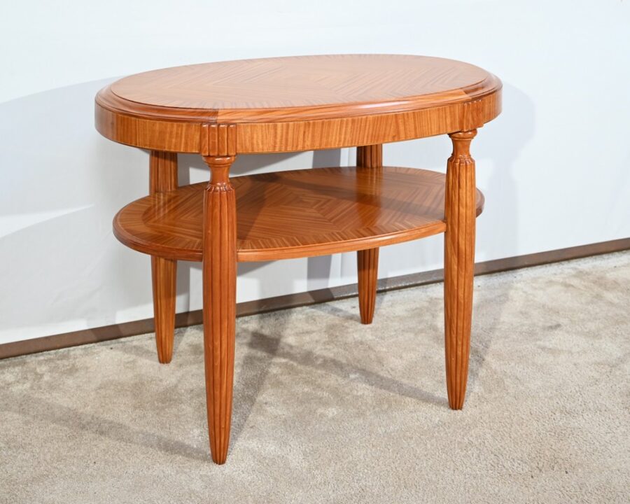 Petite Table en Acajou Clair, Art Déco - 1930