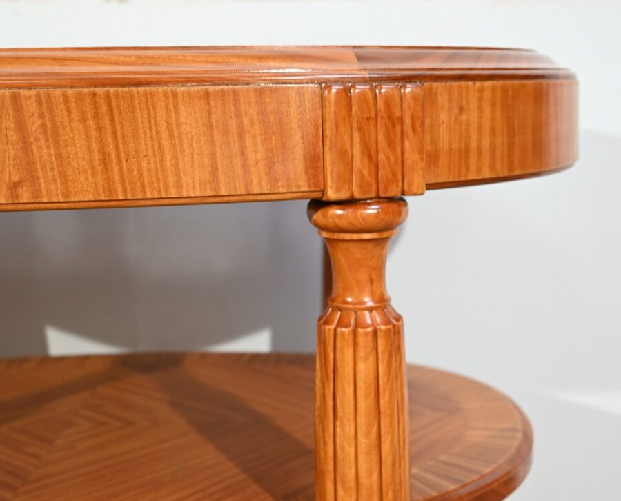Petite Table en Acajou Clair, Art Déco - 1930 – Image 10