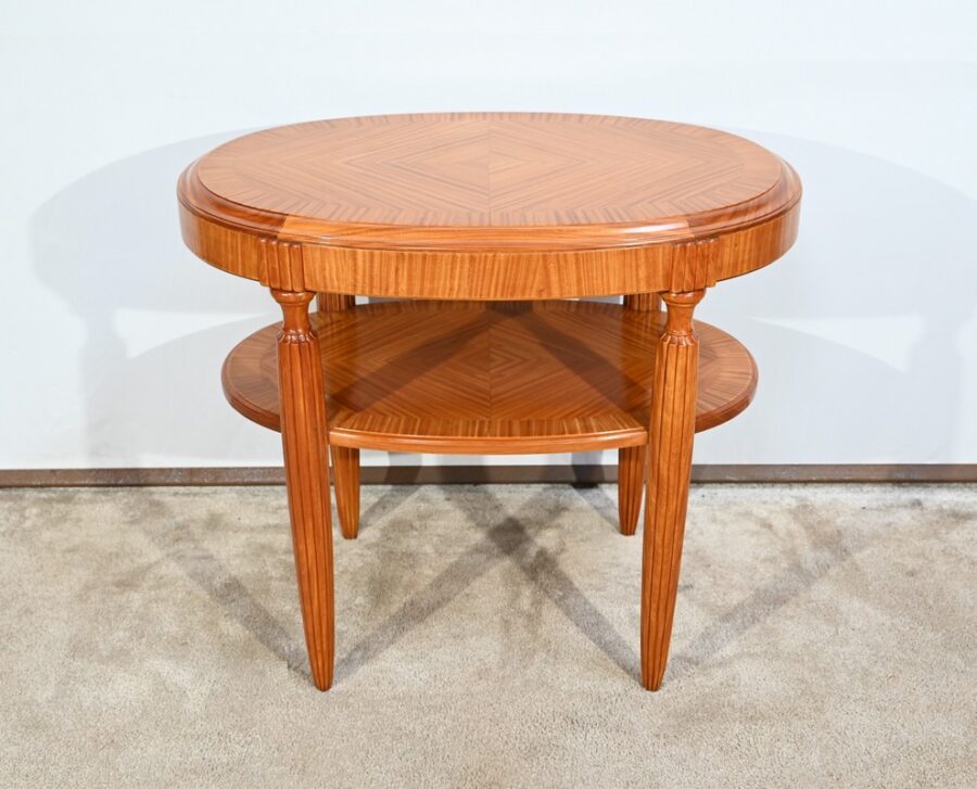 Petite Table en Acajou Clair, Art Déco - 1930 – Image 2