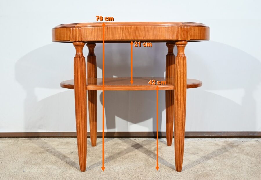 Petite Table en Acajou Clair, Art Déco - 1930 – Image 22