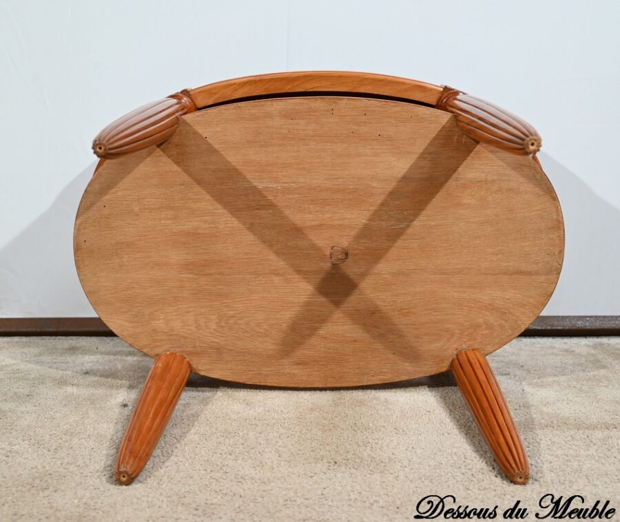 Petite Table en Acajou Clair, Art Déco - 1930 – Image 24