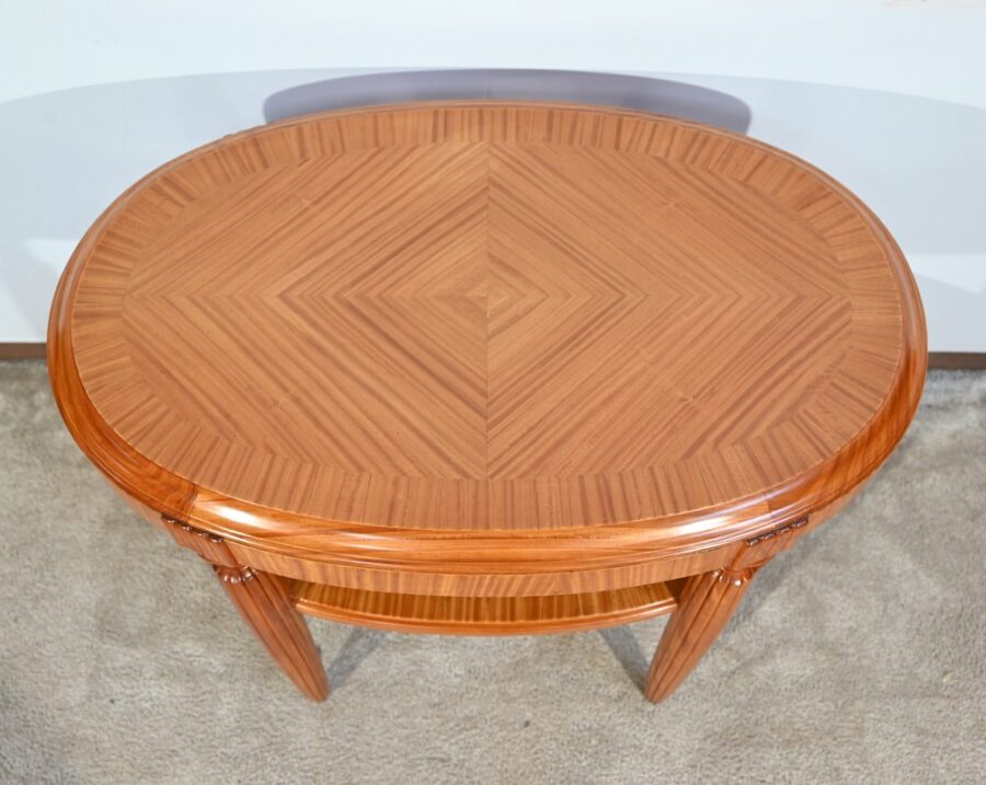 Petite Table en Acajou Clair, Art Déco - 1930 – Image 4