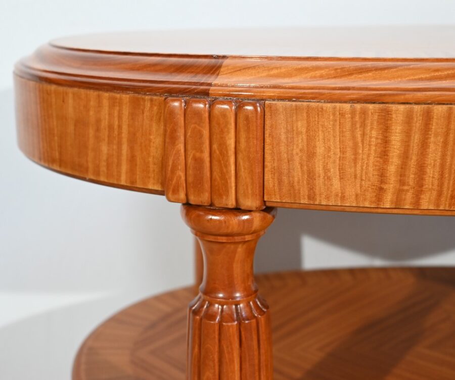 Petite Table en Acajou Clair, Art Déco - 1930 – Image 9