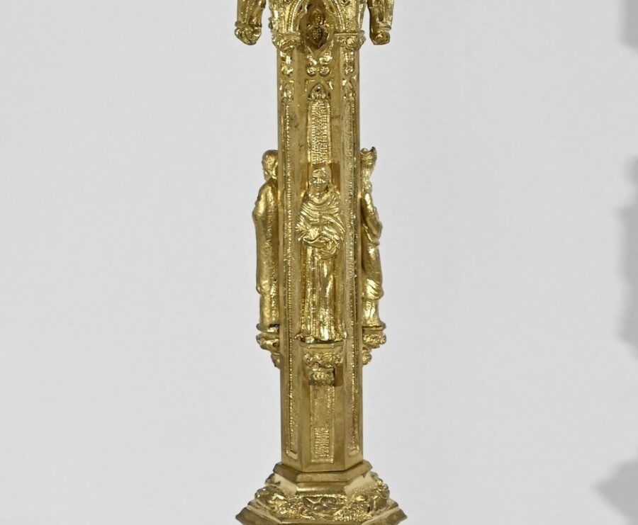Pique-Cierge en Bronze Doré – 2ème Moitié XIXe – Image 11