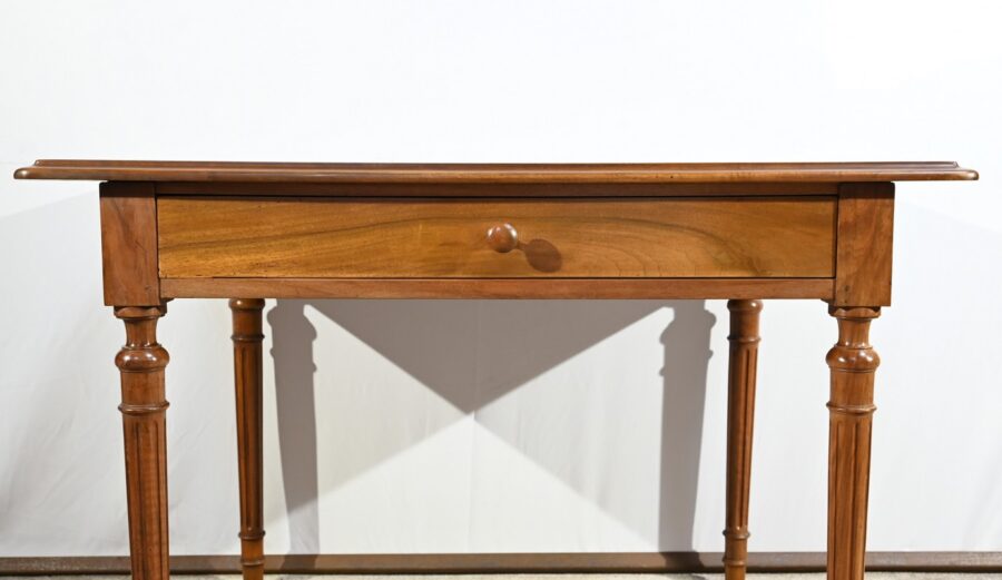 Table Bureau en Noyer, style Louis XVI – 1900 – Image 8
