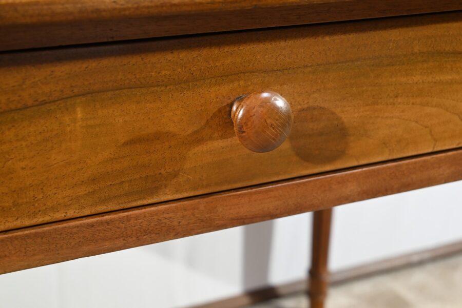 Table Bureau en Noyer, style Louis XVI – 1900 – Image 9