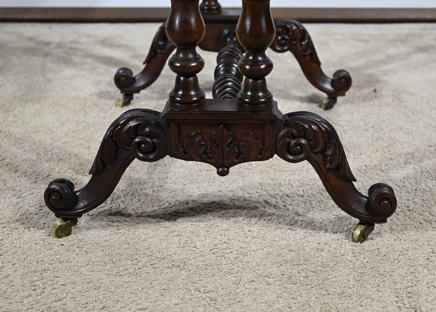 Petite Table Coiffeuse en Palissandre, époque Restauration - Début XIXe – Image 15