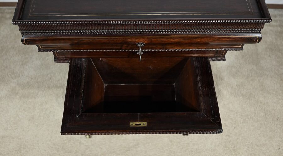 Petite Table Coiffeuse en Palissandre, époque Restauration - Début XIXe – Image 23