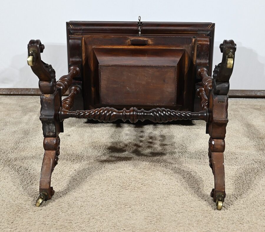 Petite Table Coiffeuse en Palissandre, époque Restauration - Début XIXe – Image 29