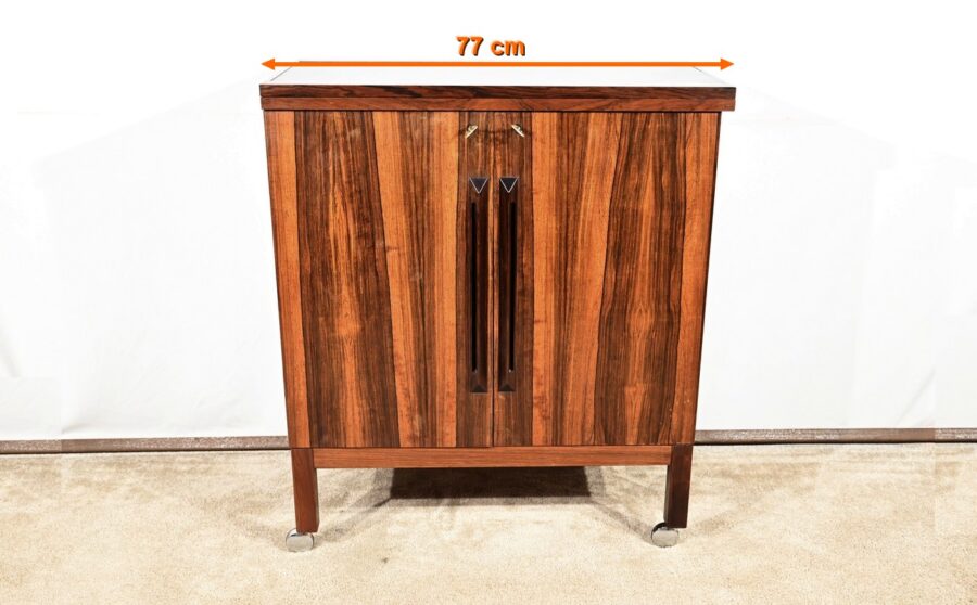 Bar Scandinave à Roulettes en Palissandre de Rio, signé Torbjørn Afdal pour Bruksbo – 1960 – Image 40