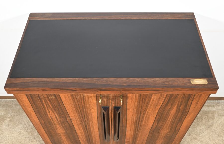 Bar Scandinave à Roulettes en Palissandre de Rio, signé Torbjørn Afdal pour Bruksbo – 1960 – Image 6