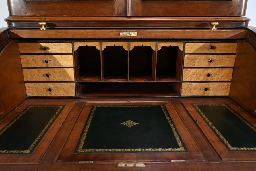 Bureau Cylindre Bibliothèque en Acajou, époque Victorienne, Angleterre – 1850 – Image 33