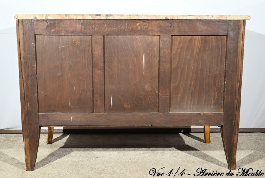 Commode en Bois de Rose et Acajou, style Transition Louis XV / Louis XVI – Fin XIXe – Image 42