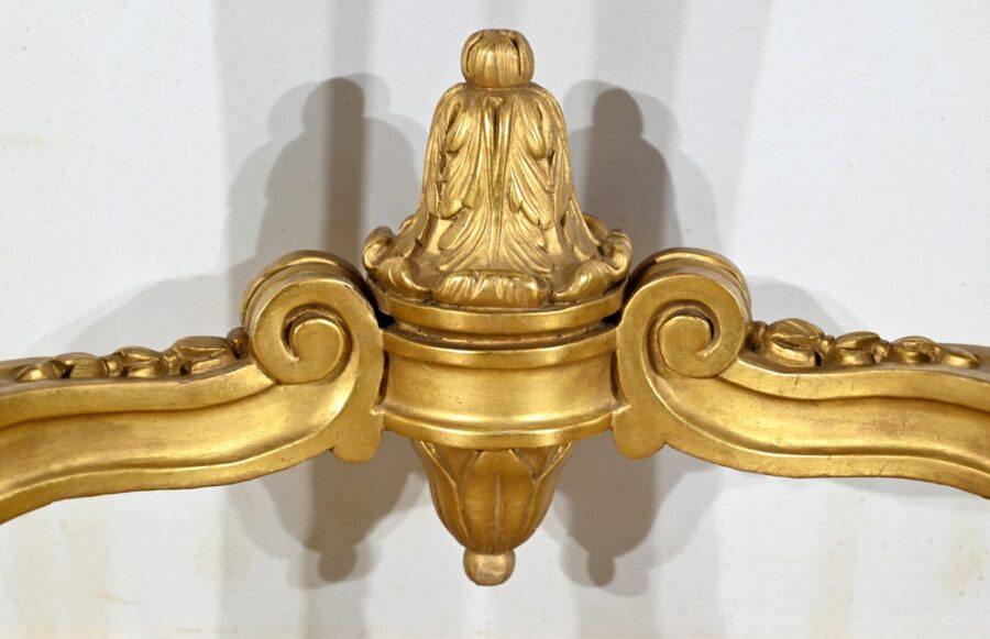 Console Murale en Bois Doré, style Louis XV, époque Napoléon III – Milieu XIXe – Image 19