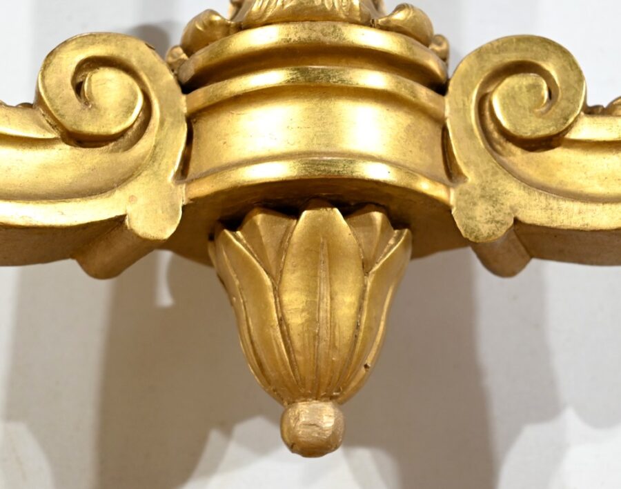 Console Murale en Bois Doré, style Louis XV, époque Napoléon III – Milieu XIXe – Image 22