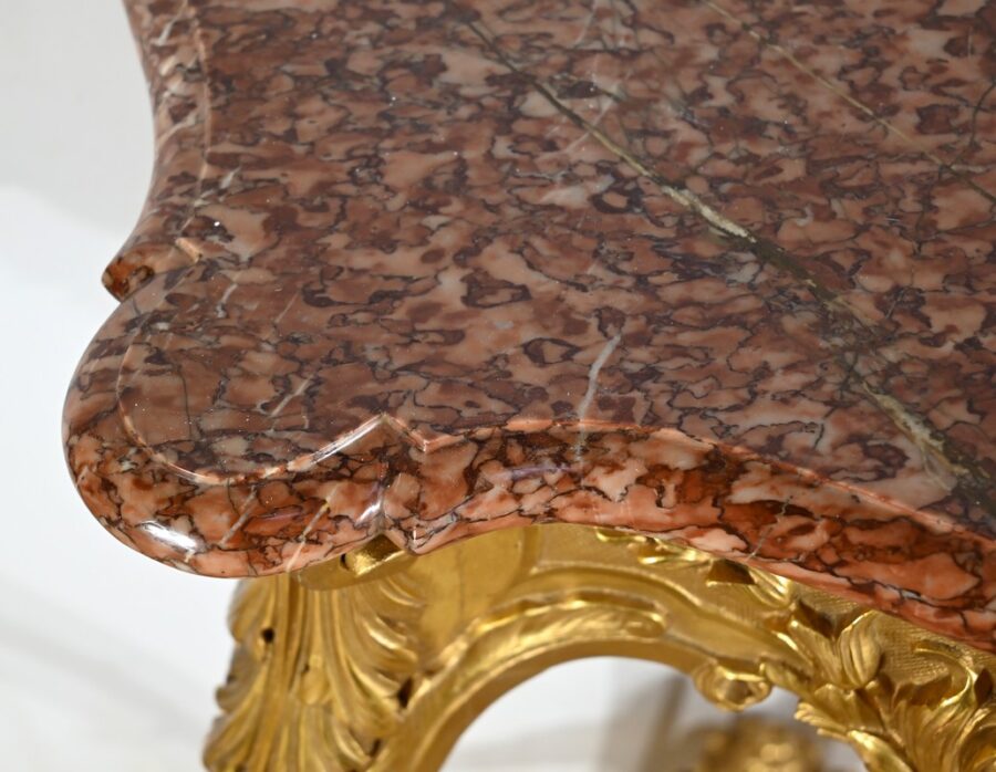 Console Murale en Bois Doré, style Louis XV, époque Napoléon III – Milieu XIXe – Image 6