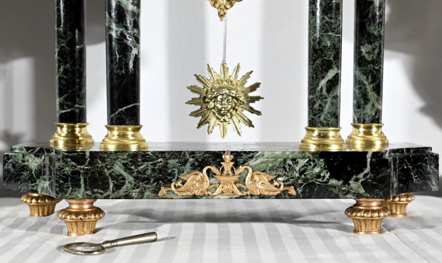 Importante Garniture de Cheminée en Régule et Marbre – Fin XIXe – Image 15