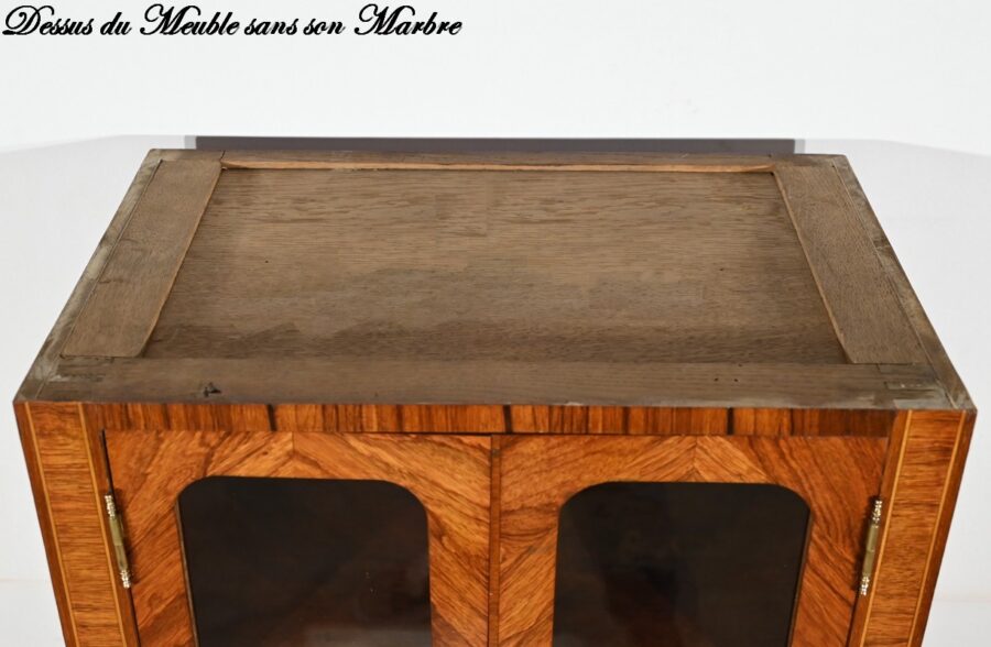 Meuble Vitrine en Bois de Rose, style Louis XVI – Fin XIXe – Image 45