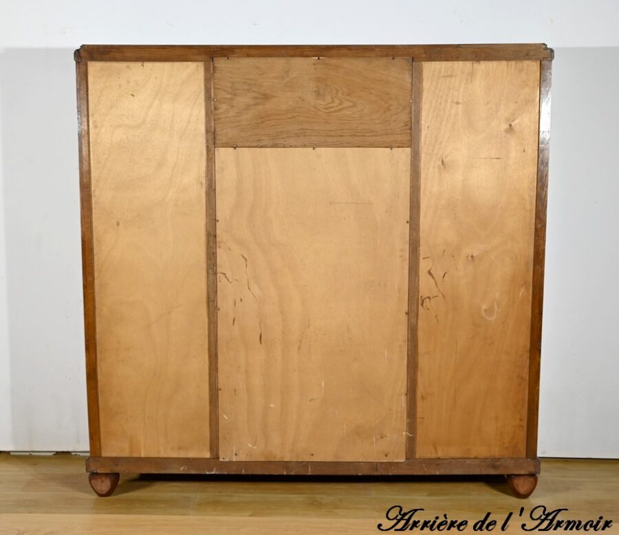 Petite Armoire Bibliothèque en Acajou Blond, Art Déco – 1940 – Image 30