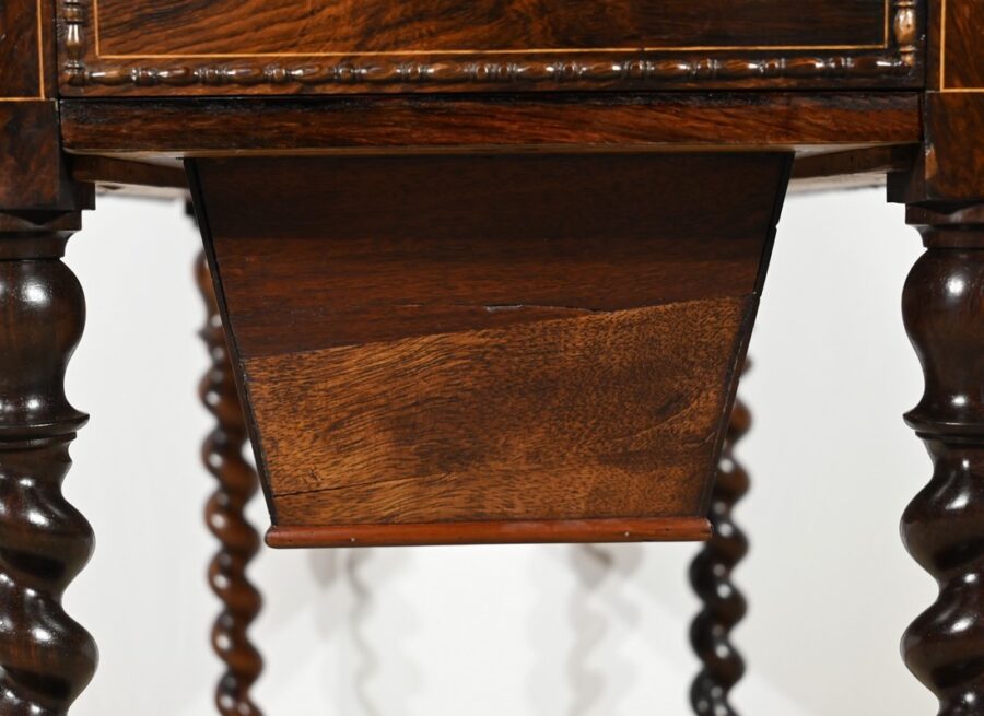 Petite Table de Salon en Palissandre, époque Restauration – Début XIXe – Image 18