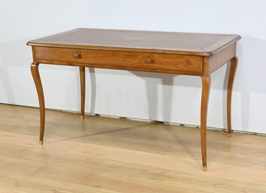Table Bureau en Frêne et Acacia, époque Louis XV – XVIIIe – Image 3