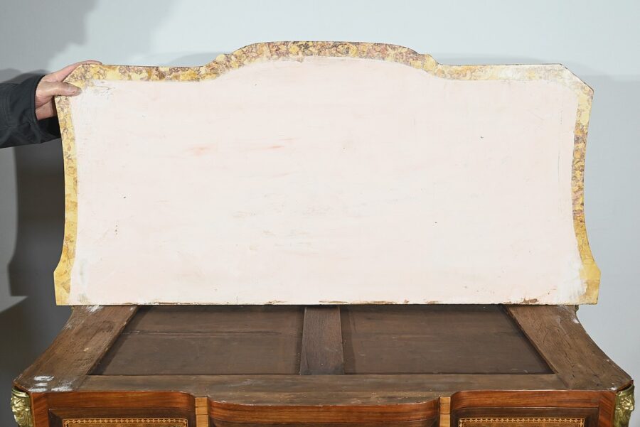 Commode en Bois de Rose et Amarante, style Transition Louis XV / Louis XVI – Fin XIXe – Image 33