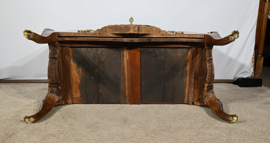 Commode en Bois de Rose et Amarante, style Transition Louis XV / Louis XVI – Fin XIXe – Image 36