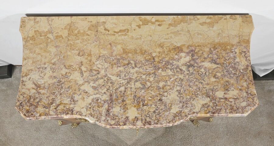Commode en Bois de Rose et Amarante, style Transition Louis XV / Louis XVI – Fin XIXe – Image 6