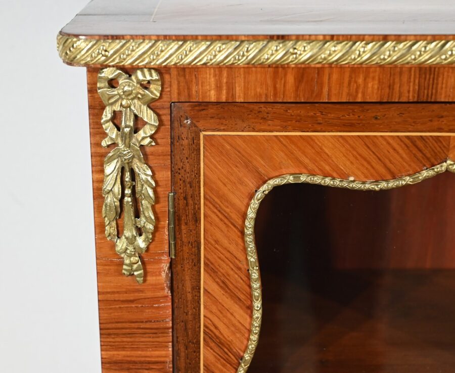 Petit Bonheur du Jour en Bois de Rose, style Louis XV – Milieu XIXe – Image 11