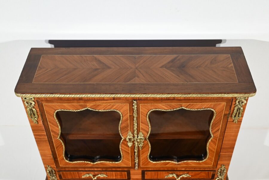 Petit Bonheur du Jour en Bois de Rose, style Louis XV – Milieu XIXe – Image 6