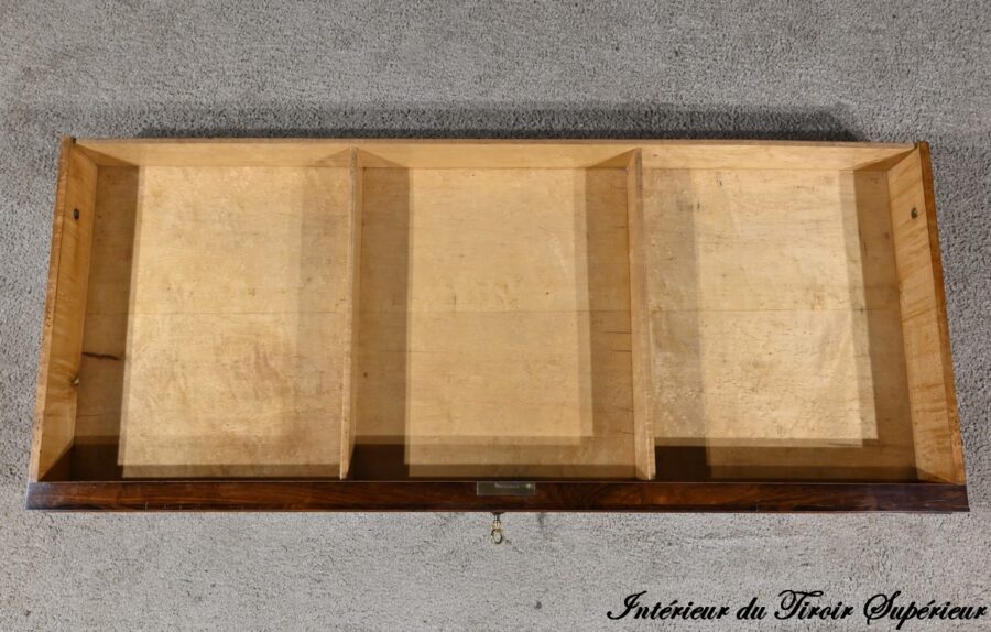 Buffet Commode en Loupe d'Amboine et Palissandre, style Louis XVI – 2ème Partie XIXe – Image 25
