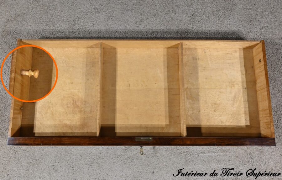 Buffet Commode en Loupe d'Amboine et Palissandre, style Louis XVI – 2ème Partie XIXe – Image 26