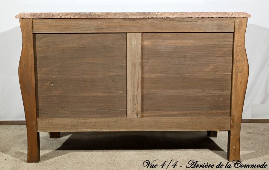 Commode Tombeau en Marqueterie de Bois de Violette, style Transition Louis XIV / Louis XV – 1ère Partie XXe – Image 30