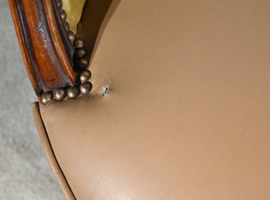 Fauteuil de Bureau Pivotant en Hêtre, style Louis XVI – Fin XIXe – Image 20