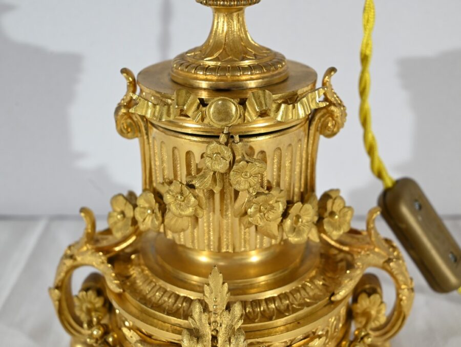 Lampe en Bronze Doré, époque Napoléon III – Milieu XIXe – Image 11