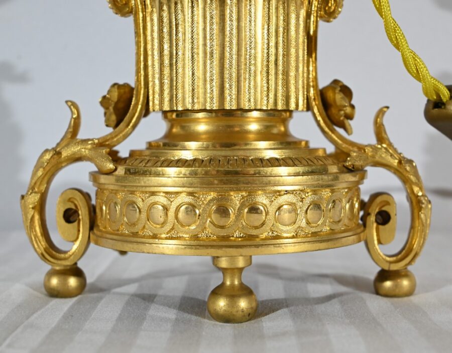 Lampe en Bronze Doré, époque Napoléon III – Milieu XIXe – Image 21