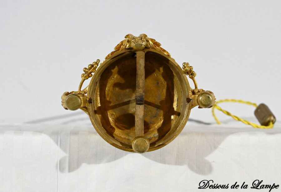 Lampe en Bronze Doré, époque Napoléon III – Milieu XIXe – Image 25