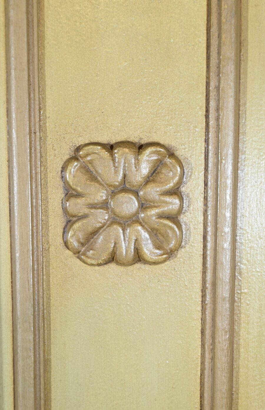 Miroir Trumeau en Bois Laqué, signé A.Thomaray, style Louis XVI - XXe – Image 18
