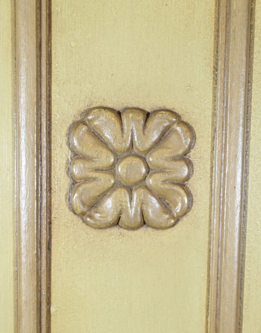 Miroir Trumeau en Bois Laqué, signé A.Thomaray, style Louis XVI - XXe – Image 19