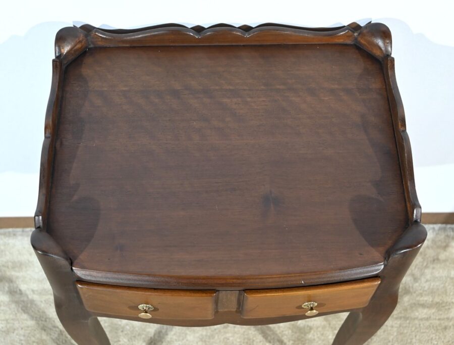 Petite Table de Salon en Noyer, style Louis XV – 1ère Partie XXe – Image 5