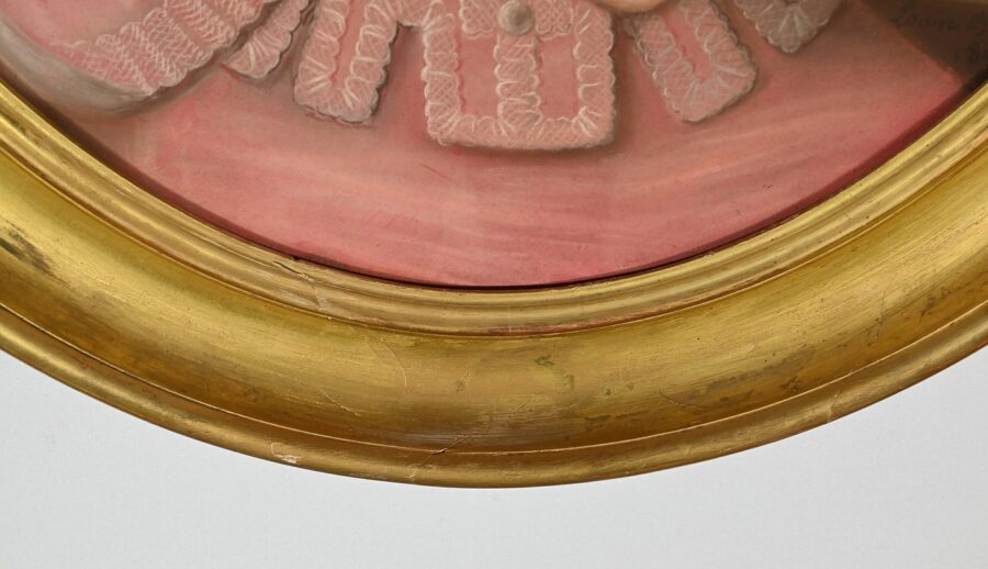 Important Pastel « La Jeune fille au Canari », école française du XIXe – Image 15