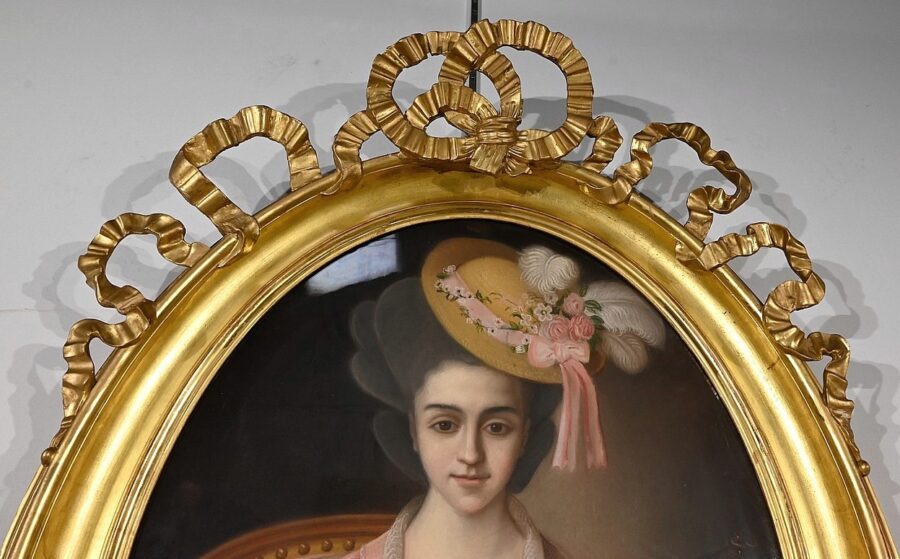 Important Pastel « La Jeune fille au Canari », école française du XIXe – Image 17